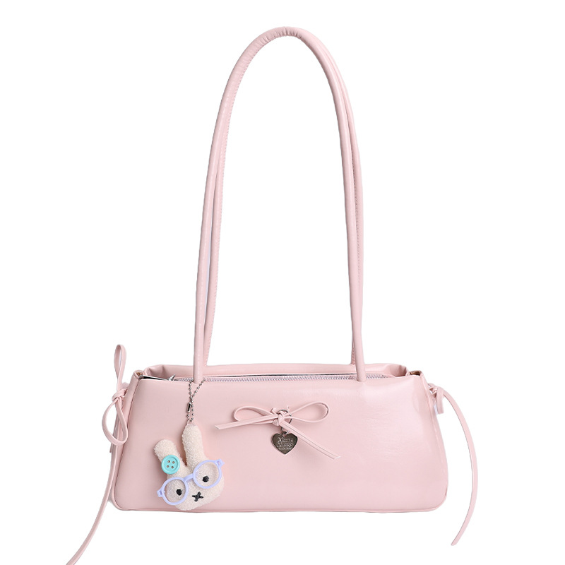 Bolsas de brazo coreanas de moda extranjera 2026 verano simple diaria dulce arco de hombro bolsas de moda
