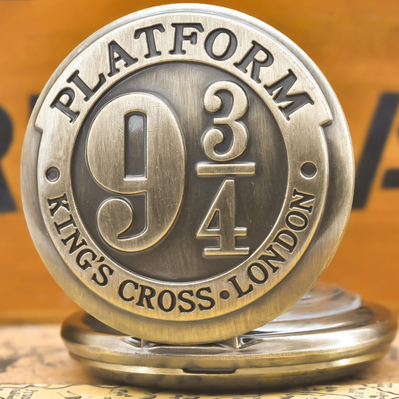 Cross-Border Hot-Selling Manufacturer Direct Necklace Flip Cover Commemorative Pocket Watch 934 Digital Necklace Flip Cover Watch Men's and Women's Commemorative Watch