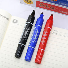 Hero 880 Dual-Tip Marker Large Oil-Based Marking Pen Logistics Black Big Head Pen Red, Blue, Black 10-Pack Wholesale