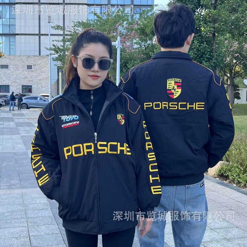 F1 Embroidered Racing Suit, Motorcycle Jacket, Casual Porsche Jacket, Cross-Border Best-Selling European and American Style Jacket, Custom-Made