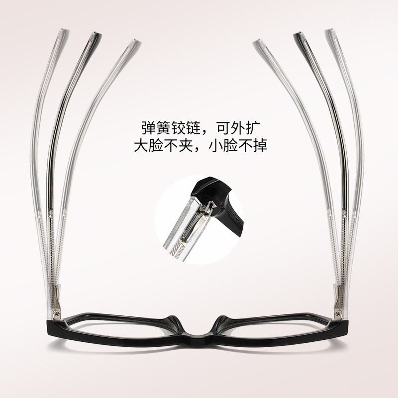 跨境防蓝光眼镜女士tr90镜框亚马逊热销欧美风弹簧插针镜腿27030|undefined