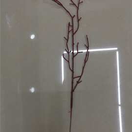 厂家供应仿真花配件 塑料枯枝 广东枝头 人造花丝花枝杆配件