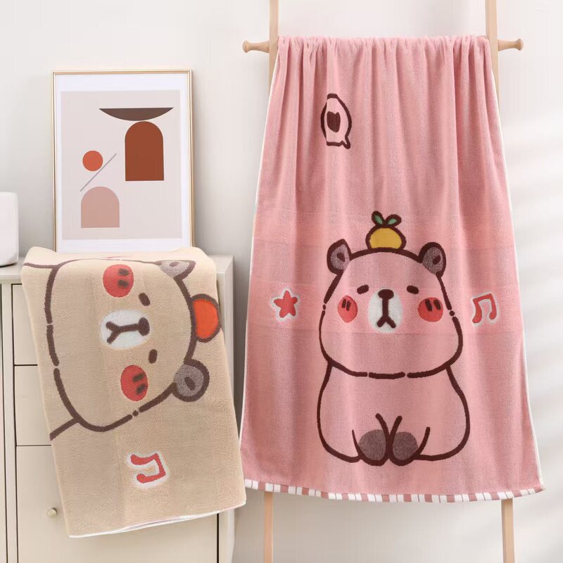 Marmot's New Color-Woven Jacquard Bath Towel, 100% Cotton Cartoon Thickened Absorbent Towel, Company Welfare and Labor Protection Supplies Supplier Marmot's New Color-Woven Jacquard Bath Towel, 100% Cotton Cartoon Thickened Absorbent Towel, Company Welfare and Labor Protection Supplies Supplier