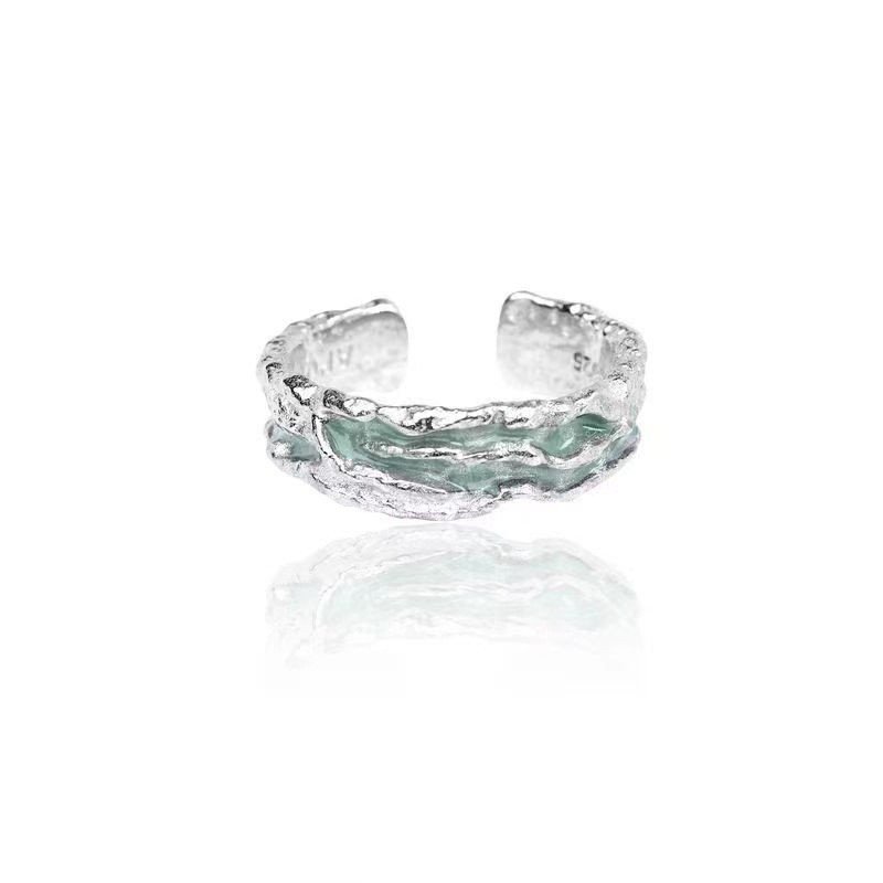Accessory, small design ring, flowered, high-quality style, simple and elegant design
