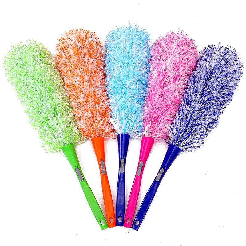 Manufacturer wholesale microfiber dust duster, household fiber dust duster, direct sale of dust-removing feather dusters