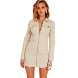 (Трансграничная торговля), рубашка, приталенный карандаш с молнией, европейский стиль