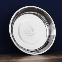 304食品级不锈钢盘深盘家用加厚盘子儿童盘托盘猫盘批发外贸跨境