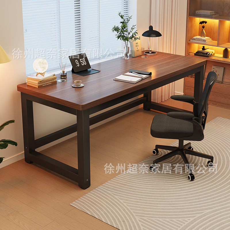 Solid Wood Computer Desk for Office Use, Simple Modern Conference Table, Long Table, Workbench, Double Desk, Writing Desk