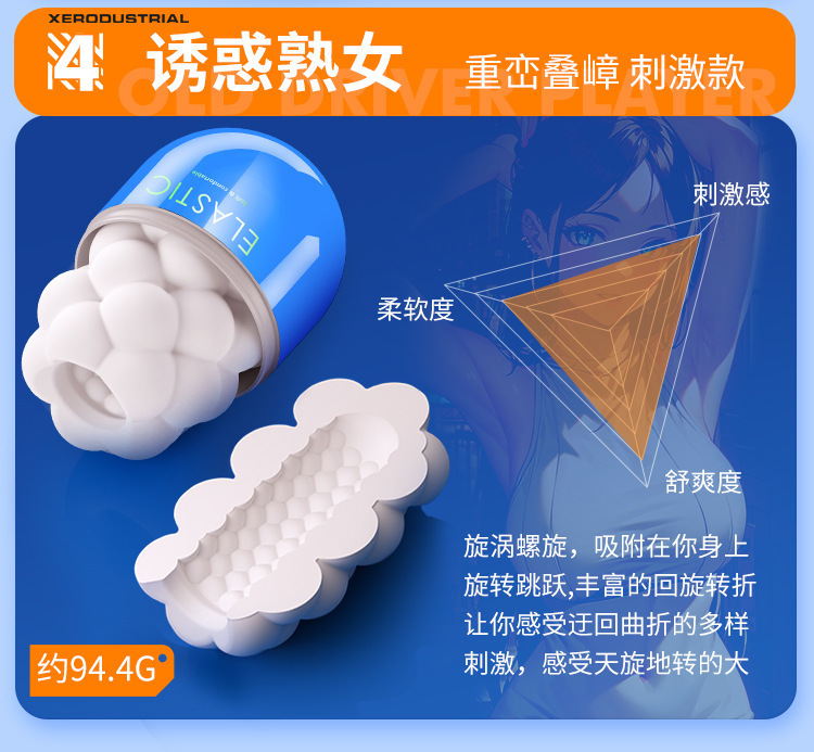 Portable Pocket Capsule Masturbation Egg Manual Male Masturbator — detail image 8