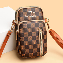 跨境女士包包2023新款时尚百搭手机零钱包多层单肩斜挎包一件代发