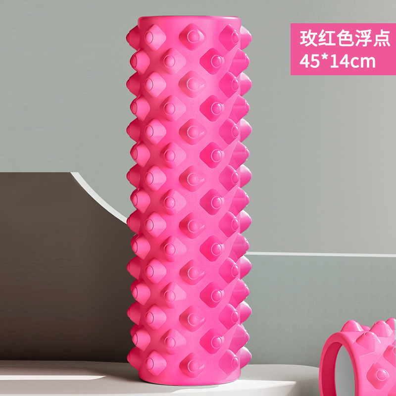 メーカー45cmフィットネスフォームシャフト筋肉リラックスローリングヨガコラム狼牙棒ローラー初心者マッサージ脚|undefined