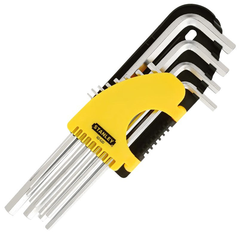 史丹利内六角扳手套装方头六角匙内六方S2合金钢英制92-620-23