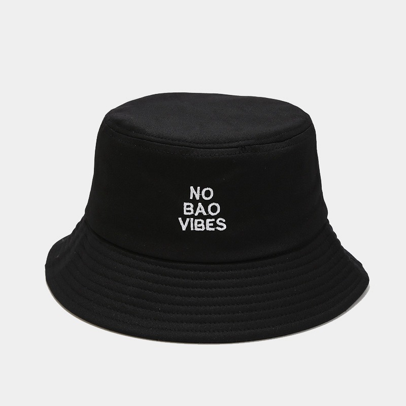 Unisex Basic Simple Style Letter Embroidery Wide Eaves Bucket Hat display picture 3