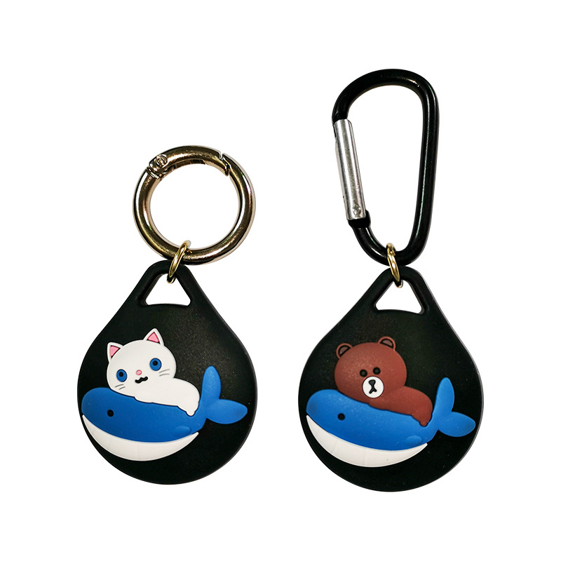 Aplicable a Apple Airtag/airtags posicionamiento Tracker anti-perdido llavero funda protectora de silicona