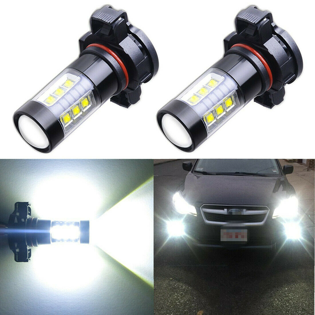 Lámpara transfronteriza del automóvil conjunto de faro LED 9005 H11 integrado H16 / 5202 luz de niebla de alto brillo luz blanca