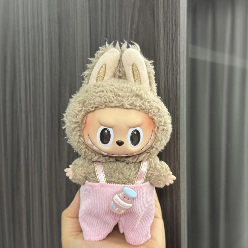 labubu坐坐派对娃衣一二代盲盒用Labubu娃衣拉布布衣服毛绒搪胶脸|undefined