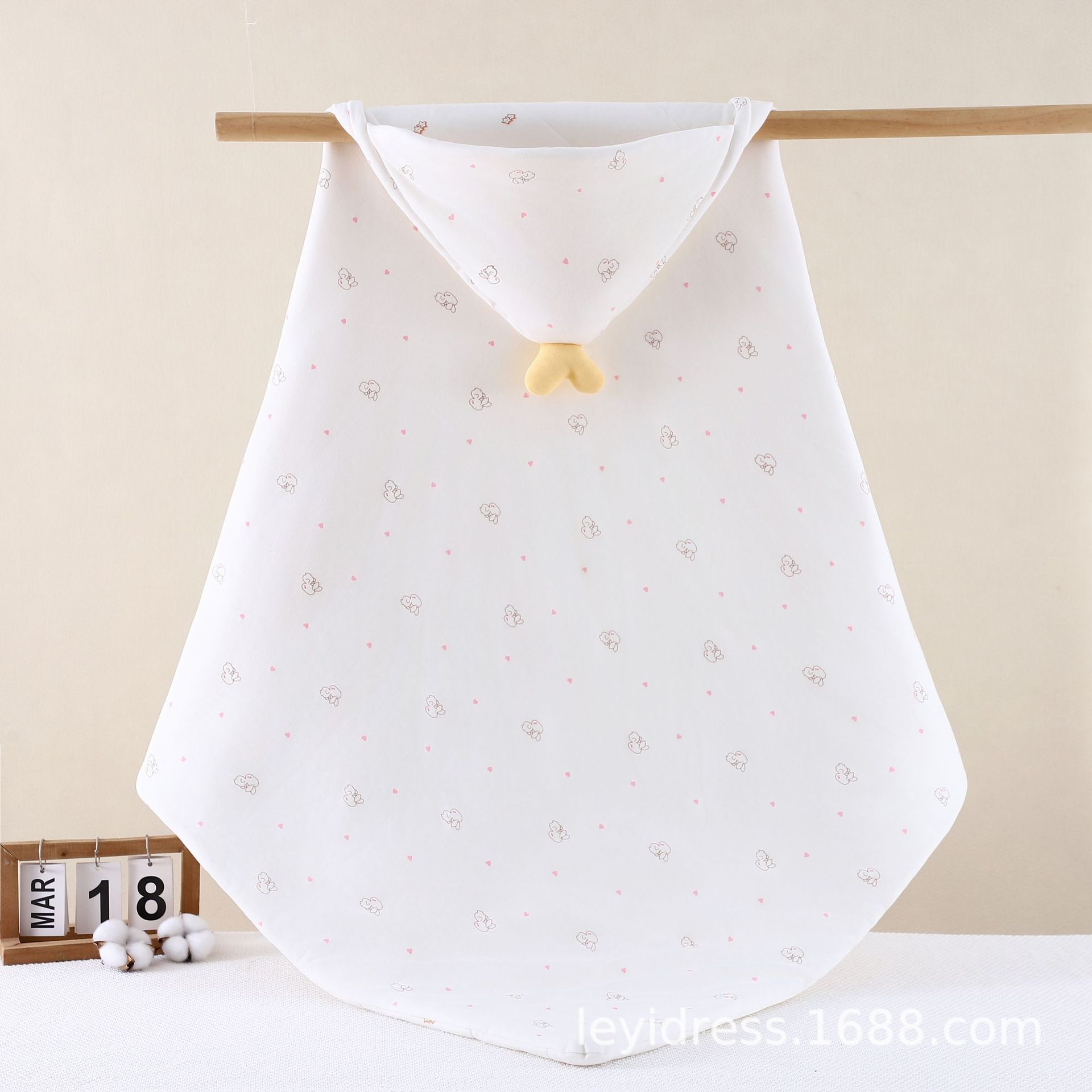 Newborn Baby Blanket Pure Cotton Baby Newborn Baby Spring & Fall Washed Cotton Comfort Blanket Delivery Room Swaddling Blanket for Outing