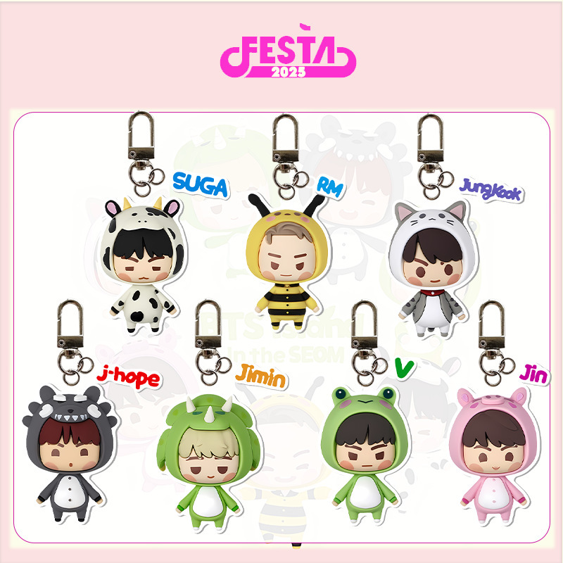 Bts Peripheral Q Version Image, Same Style Keychain, Cartoon Keychain, Acrylic Accessories