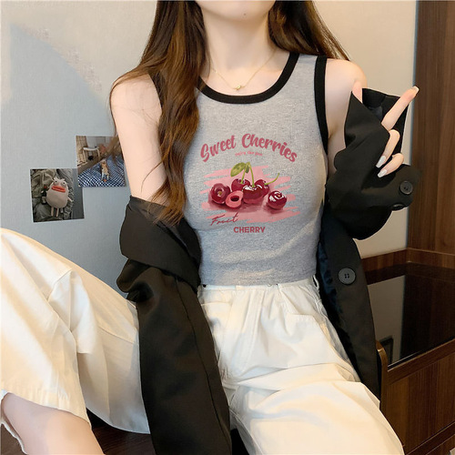 Camber vest for women's summer new style dopamine wear for a small man, sweet and spicy top