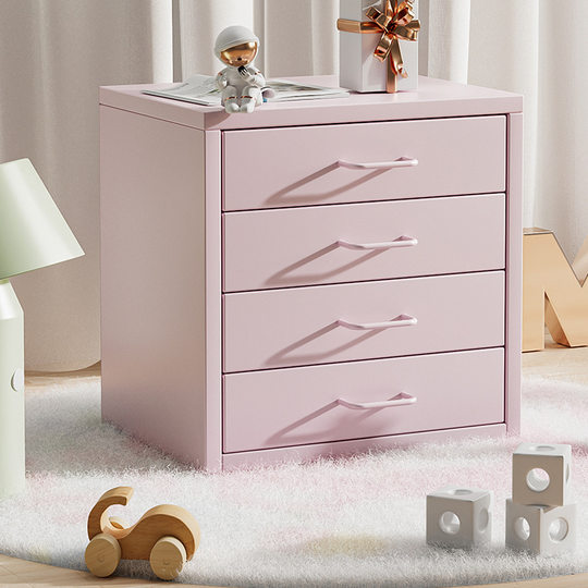 Multi-layer Desktop Cabinet of Drawers Cream Style Small Iron Cabinet Storage Box Steel Table File Cabinet Drawing Book Drawing Storage Cabinet