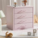 Multi-layer Desktop Cabinet of Drawers Cream Style Small Iron Cabinet Storage Box Steel Table File Cabinet Drawing Book Drawing Storage Cabinet