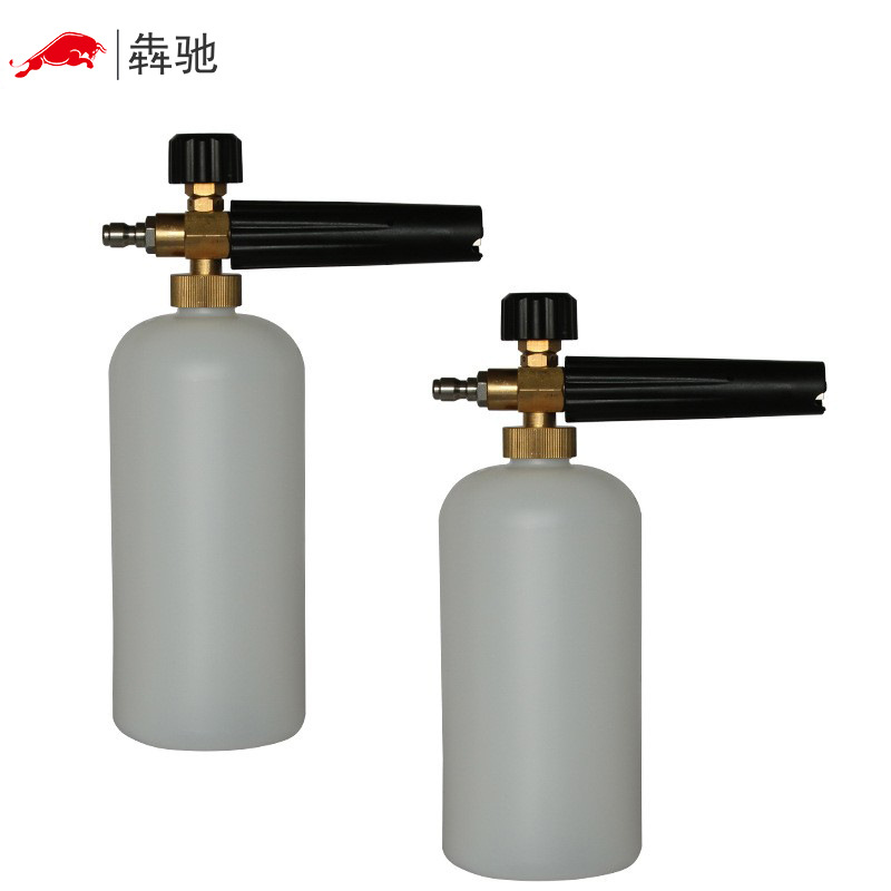 普通款洗车机高压泡沫喷壶刷车泵泡沫喷洒器快接扇形高压水枪PA壶