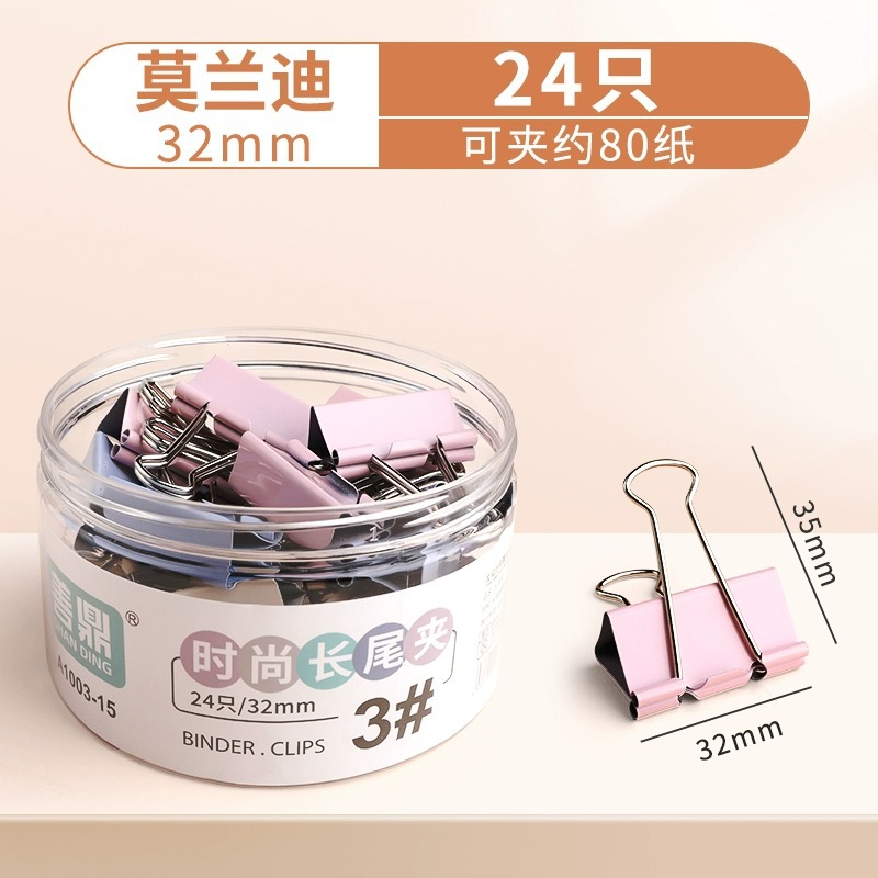 Molandi Long Tail Clip Multifunctional Office Simple Clip Clasificación mixta barril compacto Clip multipropósito