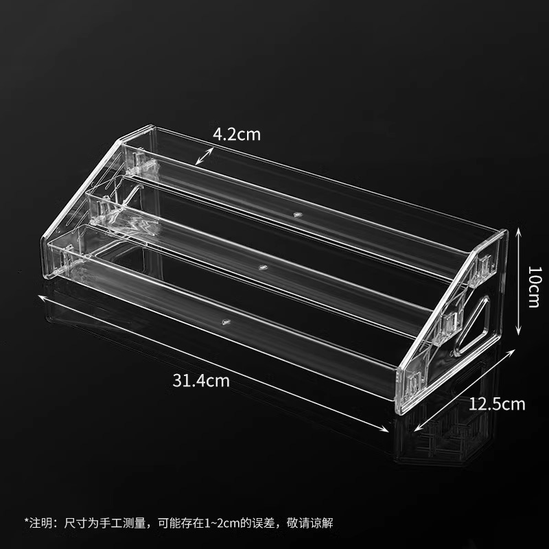 拆卡透明阶梯摆件吧唧置物架谷子收纳手办陈列化妆品亚克力展示架|undefined