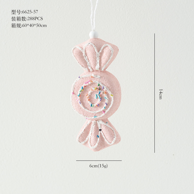 Ventas transfronterizas de muletas coloridas decoraciones de Navidad dulces adornos de árbol de Navidad colgante dopamina props de disparo