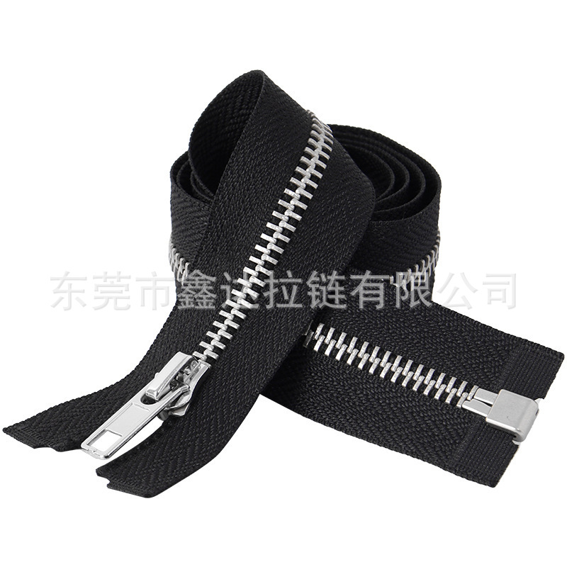 新款金属钛合金拉链 8号Y牙开尾白金拉链 皮具箱包钛合金属拉链