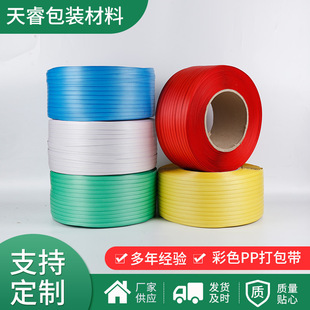 Custom Supply Pp Belt Colorful Transparent Packing Belt Pp Packing Belt Strapping Belt Semi-Automatic Packing Belt