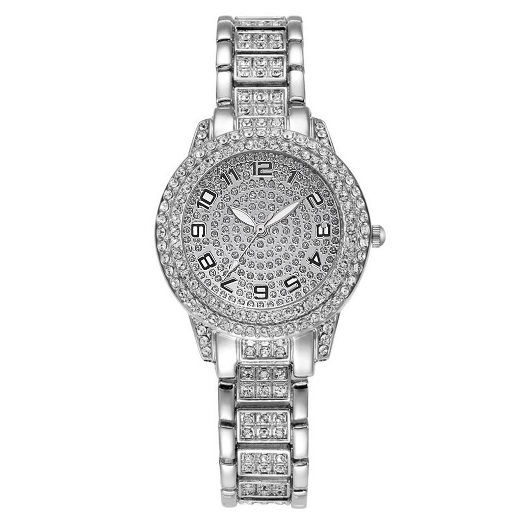 Silver gypsophila digital single watch