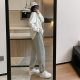 Sweatpants women's fleece-lined thickened sports pants women's 2023 autumn and winter high waist slimming casual pants small loose ankle-tied pants