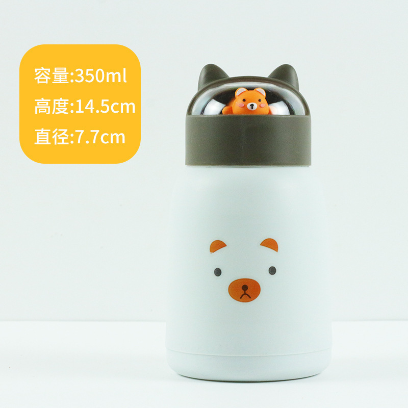 かわいいペットカップ二重層ガラスカップガラスギフトウォーターカップポータブルビッグベリーカップ広告カップローカルプロモーション小さなギフト卸売|undefined