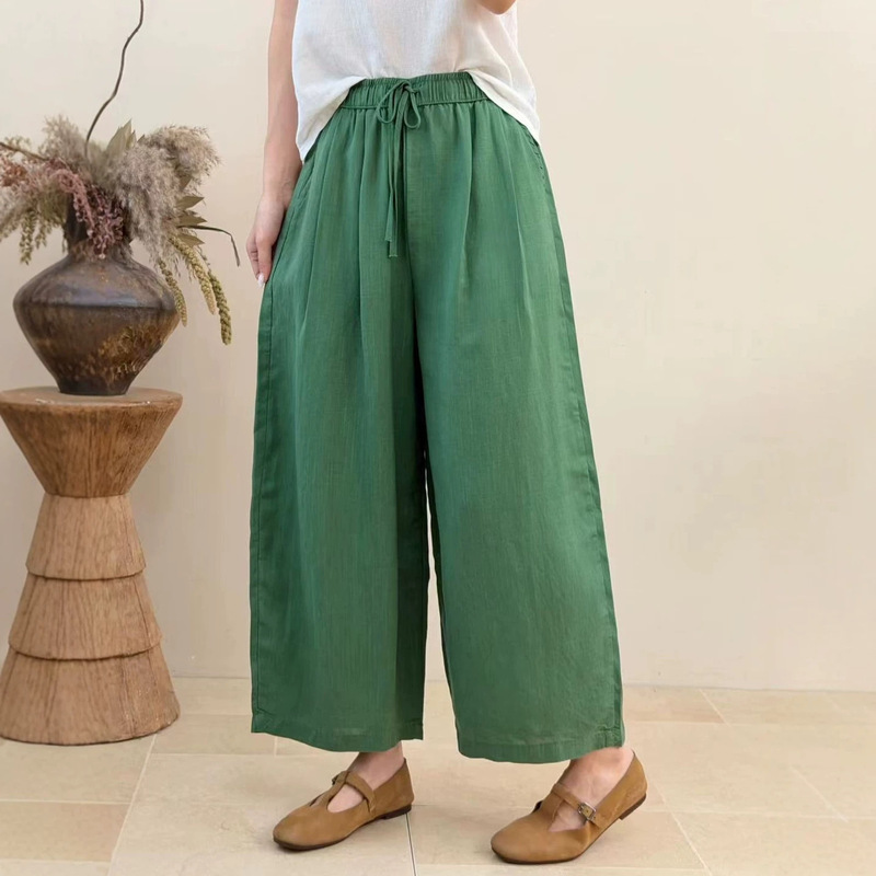 5/23 Linen Pleated Wide-Fit Balloon Pants Whh 95 Length 5/23 Linen Pleated Wide-Fit Balloon Pants Whh 95 Length