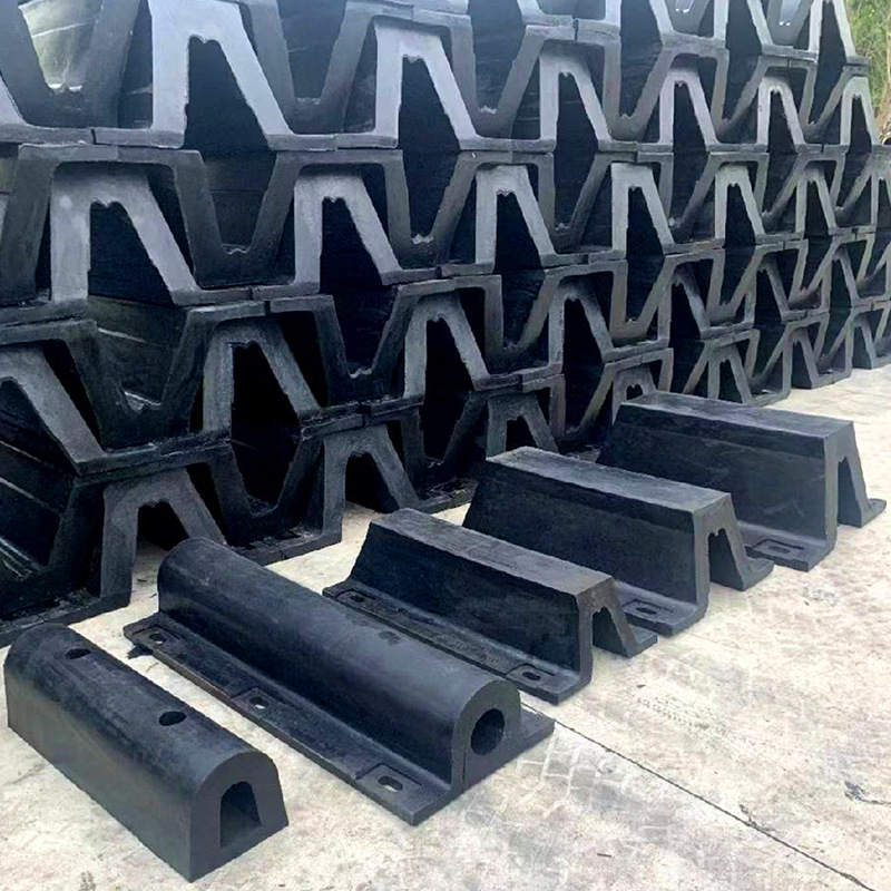 D300型橡胶护舷船舶防撞条码头船用游艇护舷车库D型橡胶防撞条