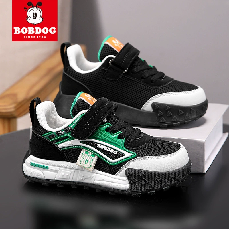 Babs Детская обувь для мальчиков Спортивная обувь нескользящая 25 весна и осень новая дышащая сетка обувь сетка детская обувь износостойкая