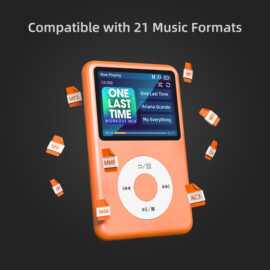 源头厂家一站式 mp3跨镜蓝牙外放 学生音乐播放器无损HiFi128GB