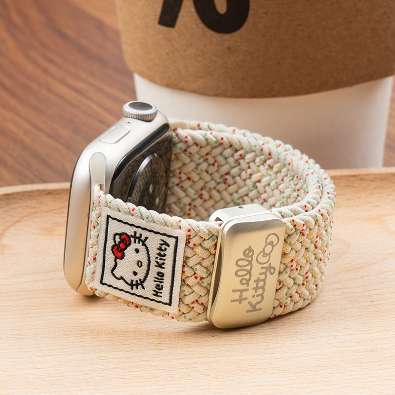 Suitable for iWatch Watch Strap Apple's New Kt Cat Woven S10 Nylon Wristband