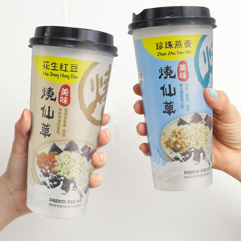 New Arrival: Instant Milk Tea Powder with Bubble, Oats, Peanuts, and Red Beans—Perfect for Trendy, Ready-to-Mix Drinks, Packaged in Convenient Single Cups