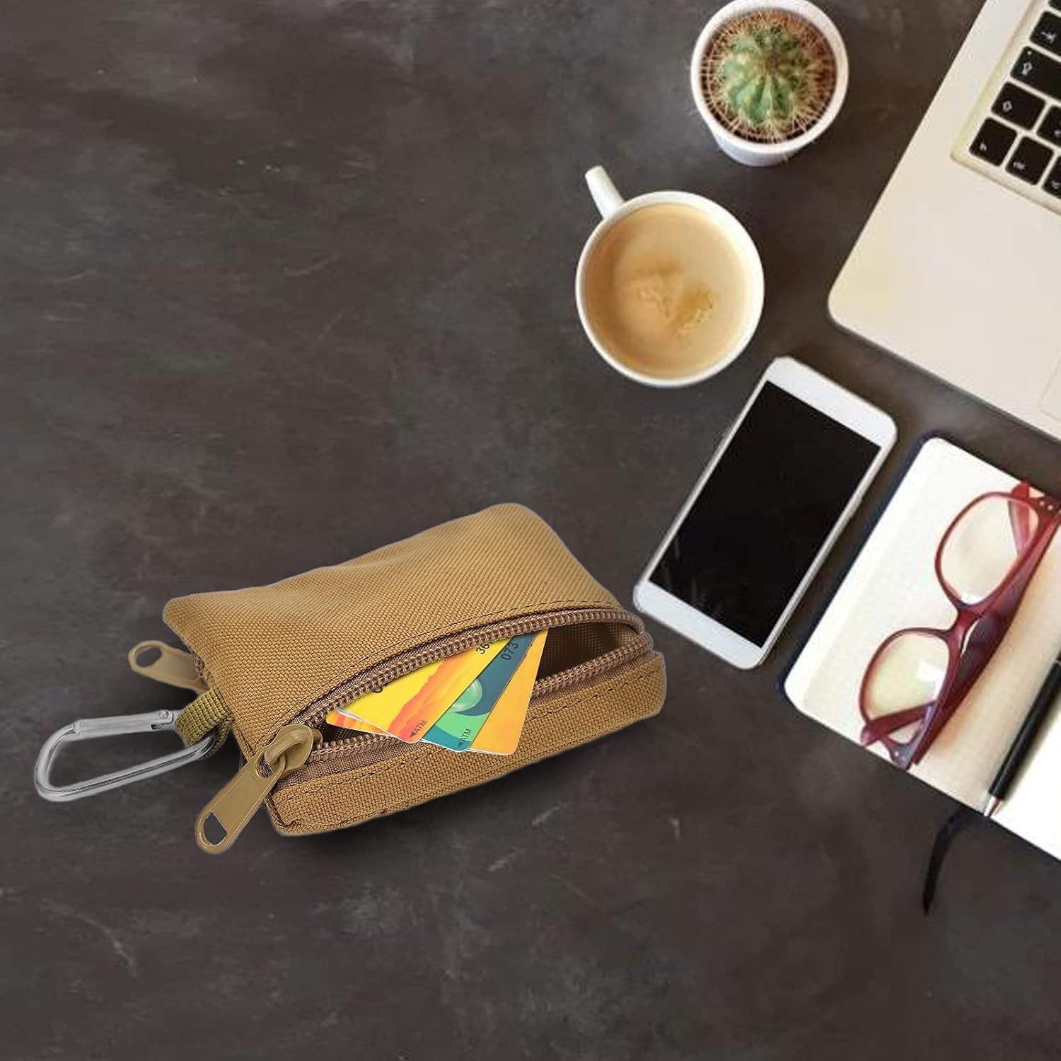 Mini bolsa de almacenamiento de cambio de llave multifuncional cordón para exteriores bolsa de accesorios resistentes al desgaste accesorios para auriculares riñonera impermeable