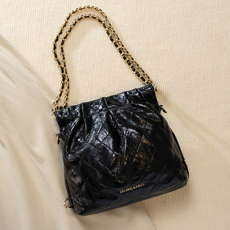 Chanel-Style Multifunctional Backpack 2026 New Model Garbage Bag Chain Women's Bag High-End Tote Bag Chanel-Style Multifunctional Backpack 2026 New Model Garbage Bag Chain Women's Bag High-End Tote Bag