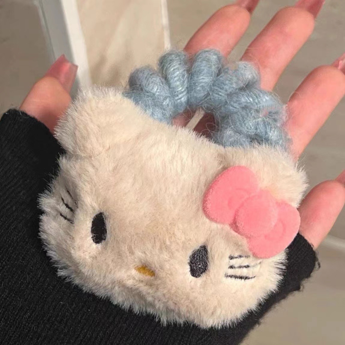 kt 고양이 전화 코일 블루