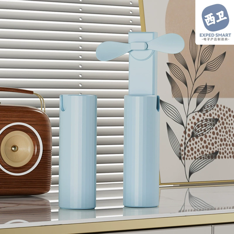 Handheld air fan, telescopic small storage system