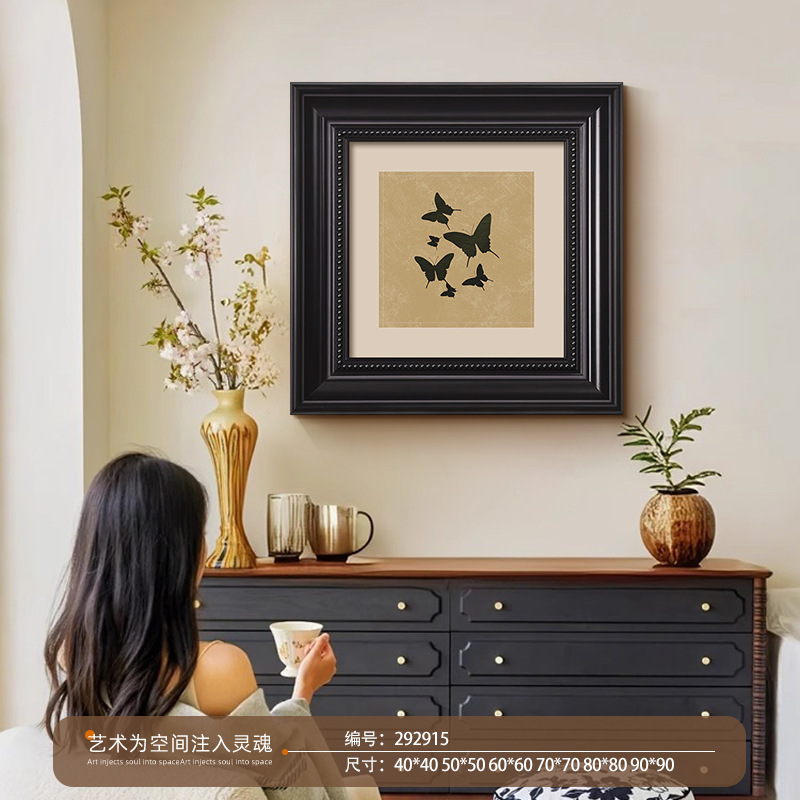 复古高级感餐厅装饰画法式中国风餐桌墙面装饰壁画厨房吃饭厅挂画|undefined