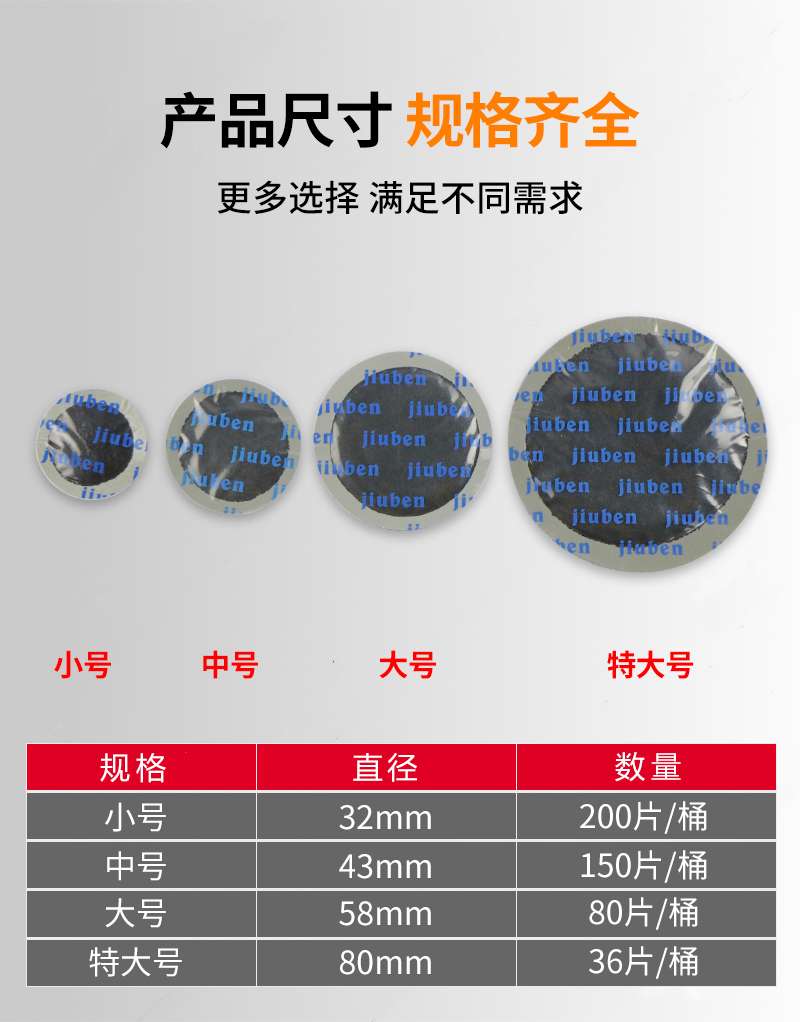 Tire Repair Patches for Car Motorcycle Tubeless Tires