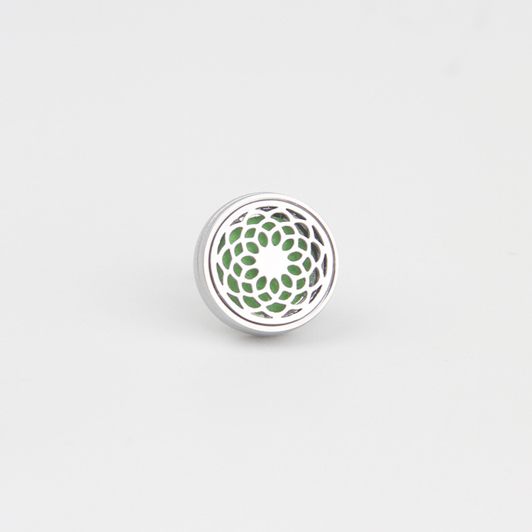 Aromaterapia piedra hebilla fragancia válvula de respiración clip Perfume Aceite Esencial pecho pin hebilla de acero inoxidable logotipo Hong Kong, Macao y Taiwán tiro especial image 18