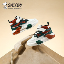 正品史努比童鞋冬季新款儿童加绒保暖运动鞋男童防滑软底跑步鞋潮