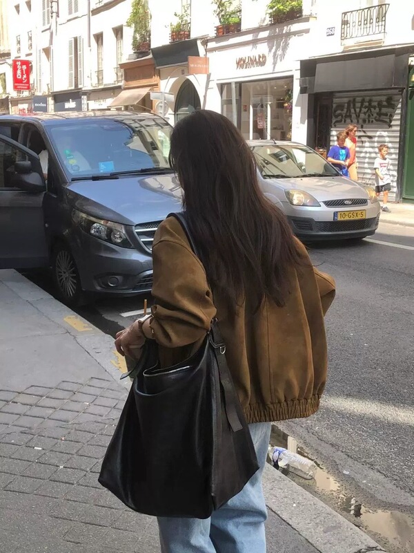 现货 韩国东大门obj*t立领皮衣韩系女装简约高级百搭短外套夹克女|undefined