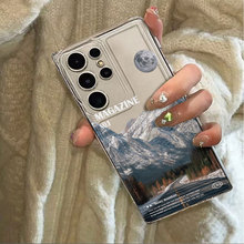 雪山公路适用三星Galaxy S25手机壳Samsung A73全包note20透明A70